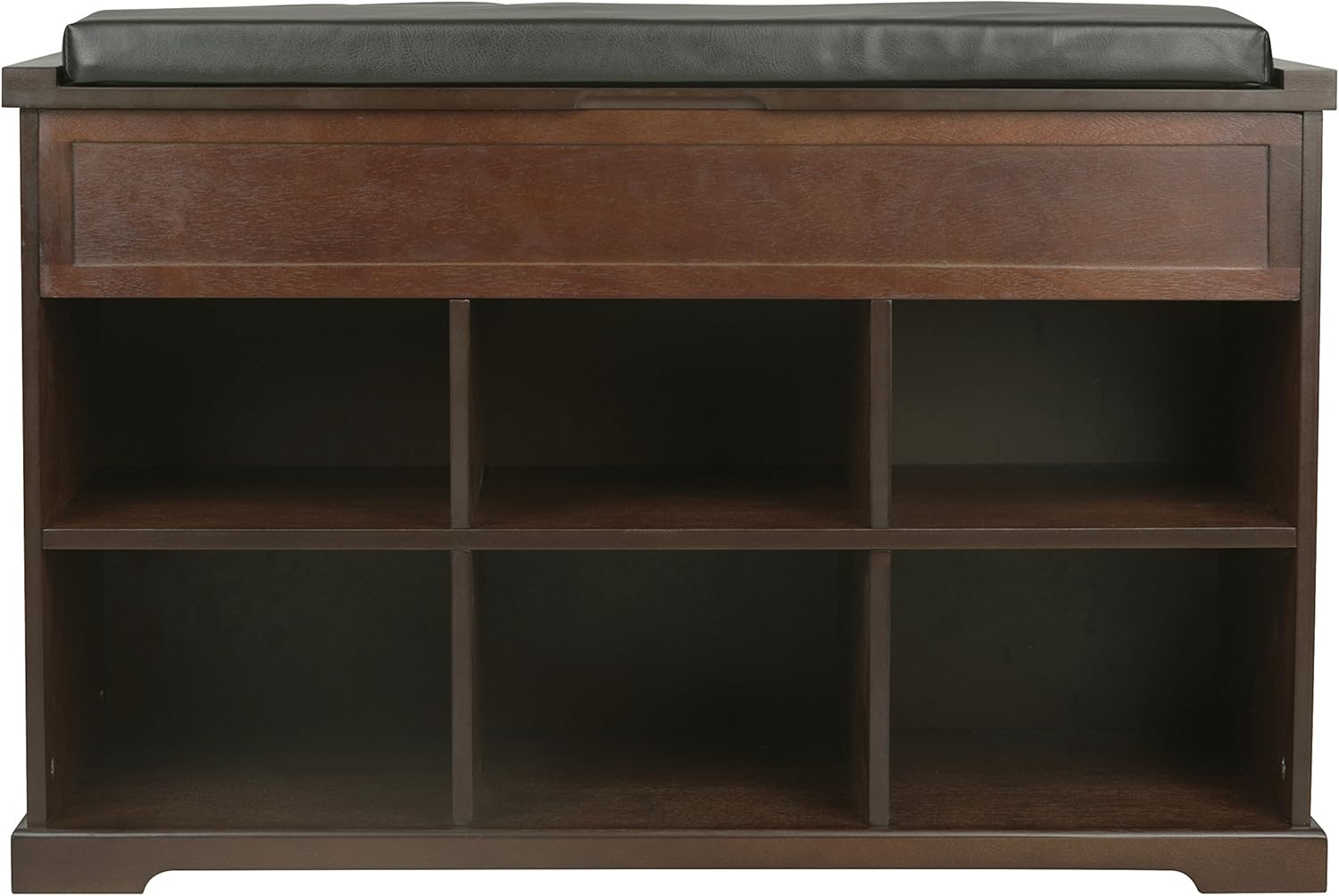 Merry Products BCH0031721800 – Banco de almacenamiento de zapatos de madera