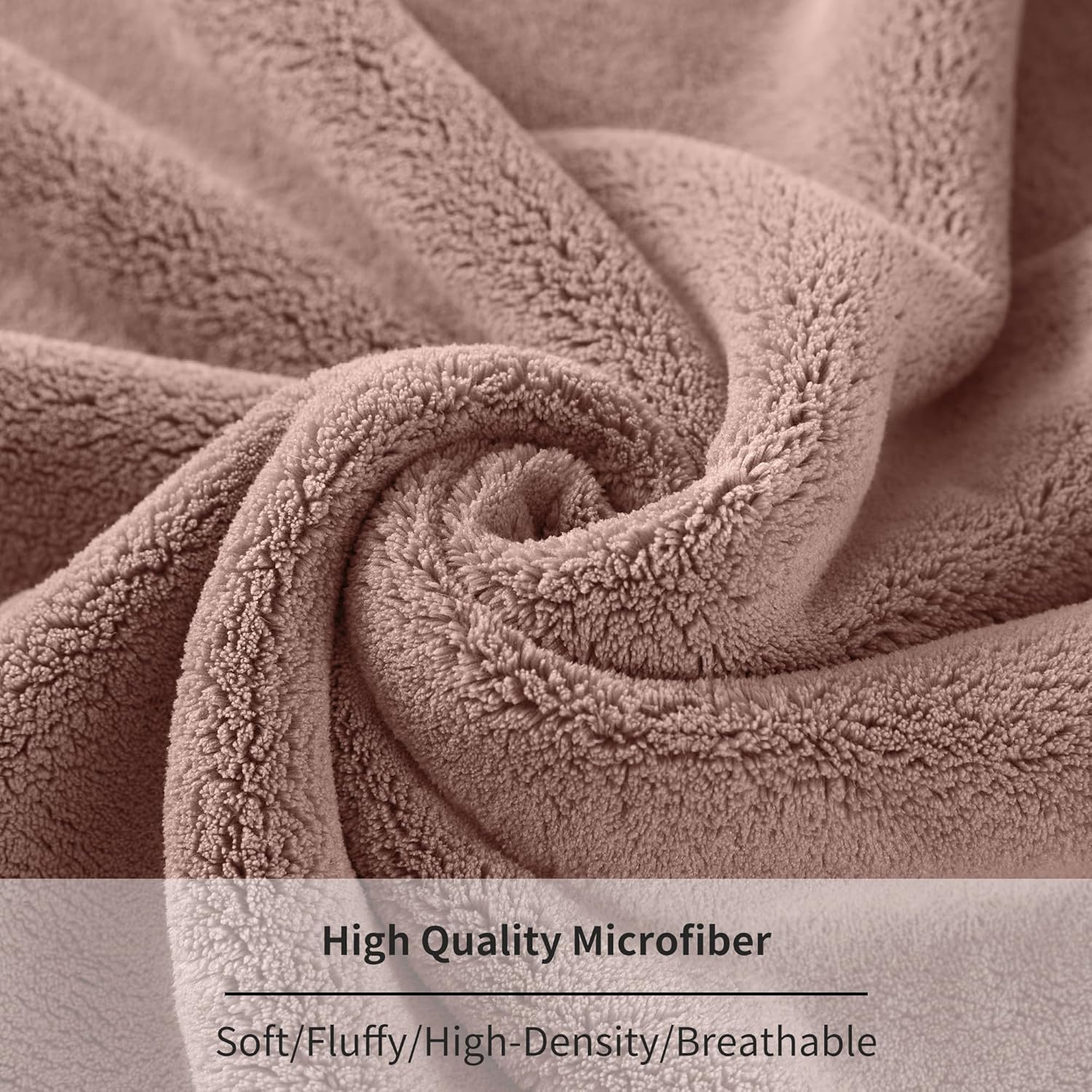 Juego de toallas de baño extra grandes para baño, suaves, de gran tamaño, para adultos, toallas de baño de microfibra de felpa para cuerpo,