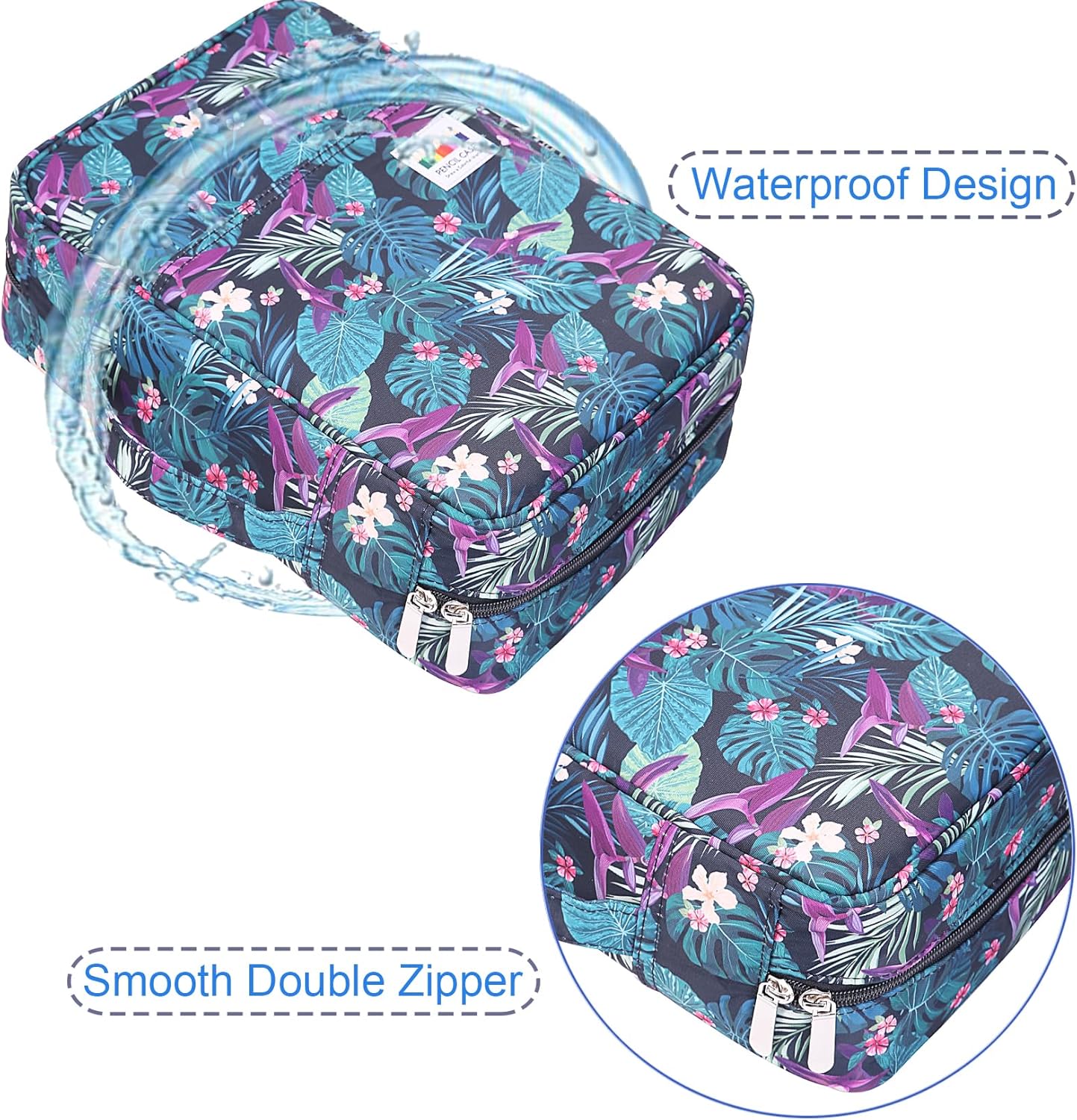 Estuche organizador de lápices de colores de gran capacidad, 304 ranuras, soporte para bolígrafos, bolsa de almacenamiento impermeable, bolsa de
