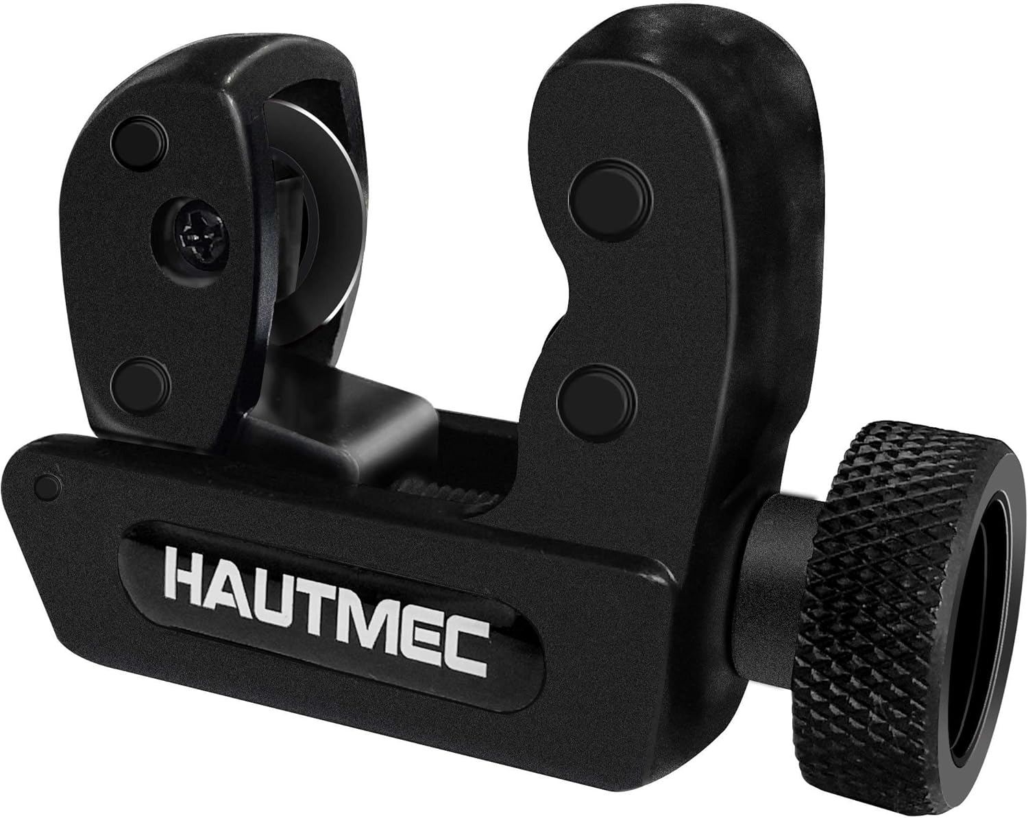 Hautmec Cortador de tubos Pro Compact de alta resistencia, cortador de tubos de 18 a 1-18 pulgadas de diámetro exterior (0.118-1.181 in), cortador