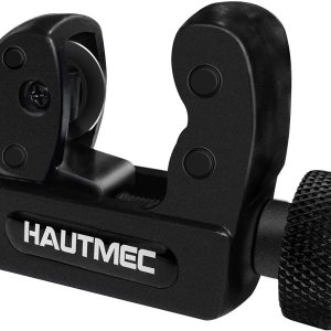 Hautmec Cortador de tubos Pro Compact de alta resistencia, cortador de tubos de 18 a 1-18 pulgadas de diámetro exterior (0.118-1.181 in), cortador Hautmec Cortador de tubos Pro Compact de alta resistencia, cortador de tubos de 18 a 1-18 pulgadas de diámetro exterior (0.118-1.181 in), cortador
