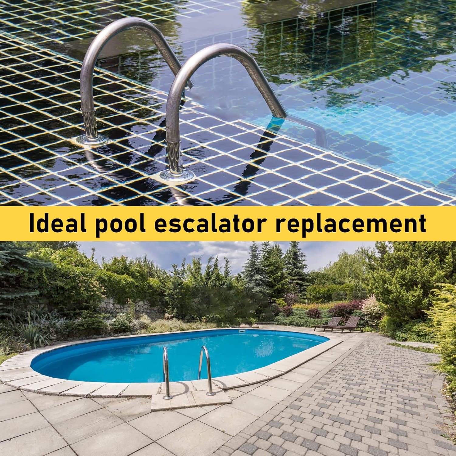 Parachoques de escalera de piscina, 2 piezas de tapón de goma de repuesto para protección de seguridad, suministros de piscina, enchufe de goma para