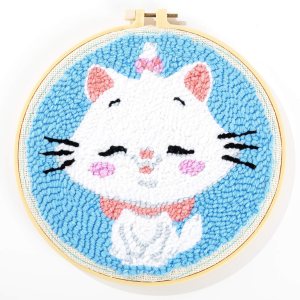 Maydear – Kit de bordado para manualidades, con aguja de perforar y marco de bordado, regalo creativo para manualidades para adultos y niños Maydear – Kit de bordado para manualidades, con aguja de perforar y marco de bordado, regalo creativo para manualidades para adultos y niños