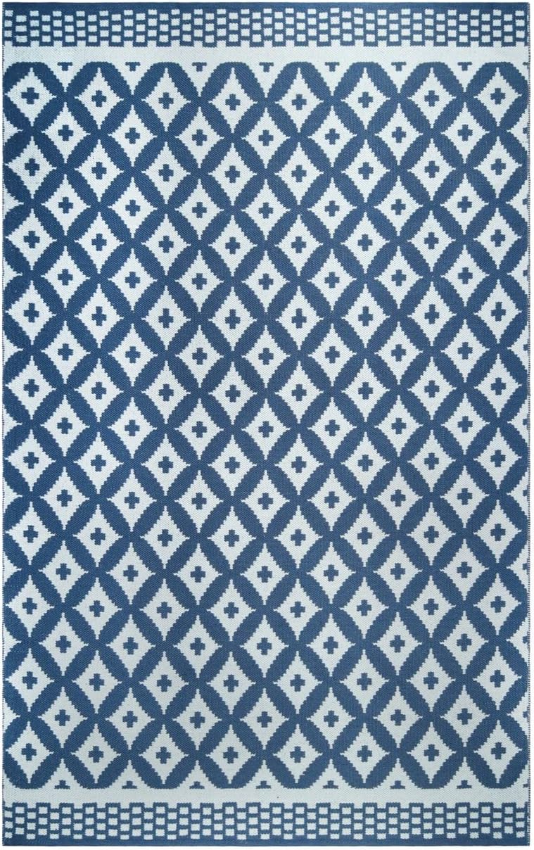 SUPERIOR Alfombra grande para interiores y exteriores, decoración geométrica de celosía, decoración del hogar, patio, entrada, cubierta, porche