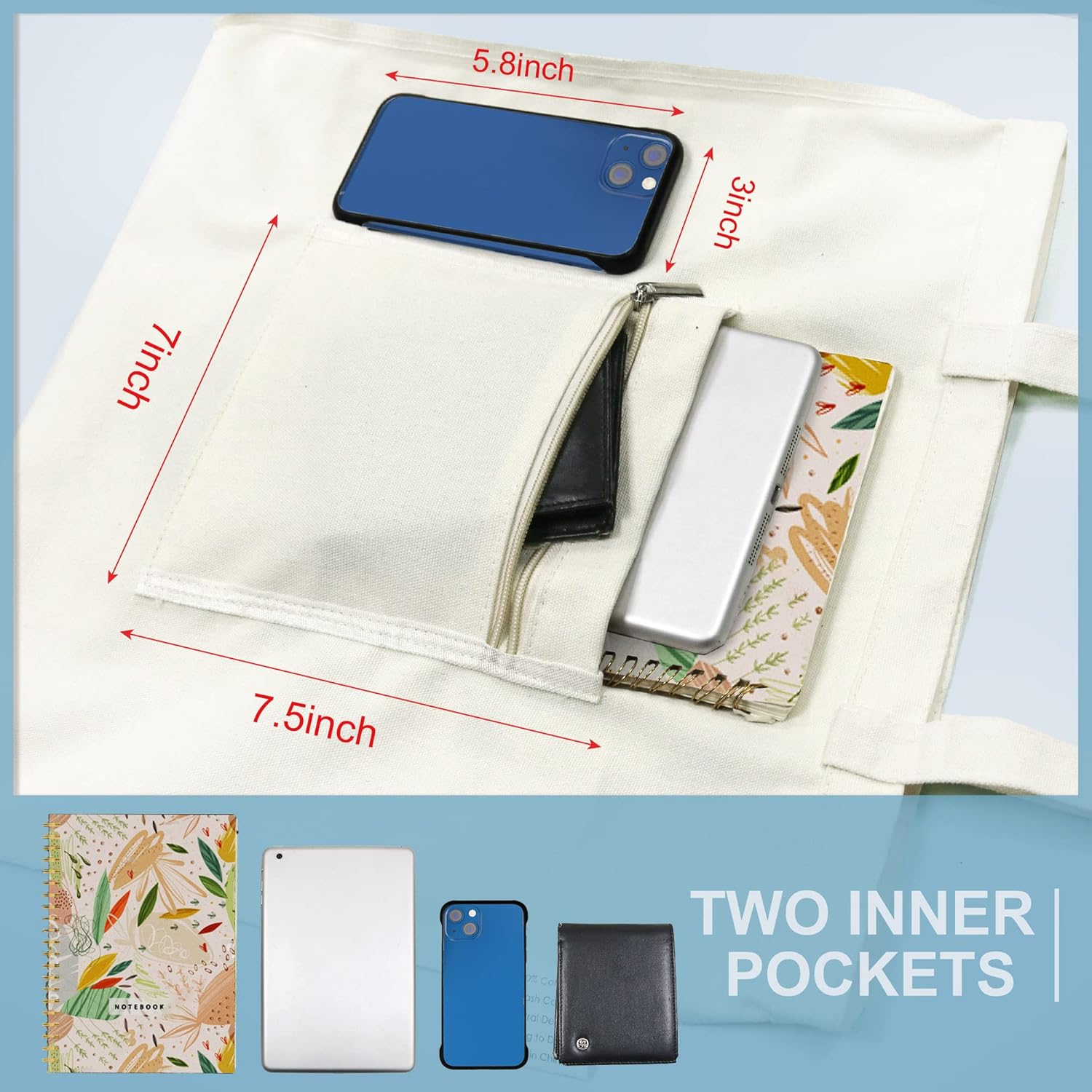 BeeGreen – Bolsa de lona de 12 onzas para mujeres o profesores, regalo para ir de compras o para el Día de la Madre