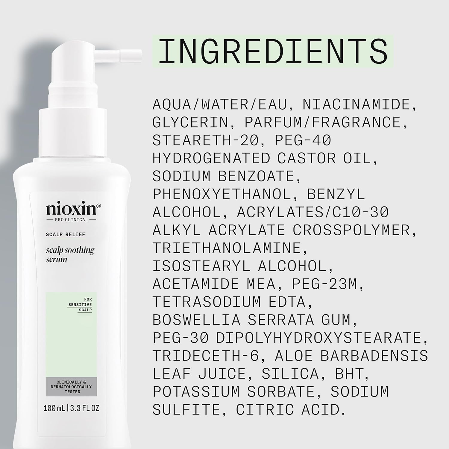 Nioxin Scalp Relief System  For Sensitive, Dry, Itchy Scalp  Cleanses, Soothes & Thickens Hair  Paraben & Sulfate Free