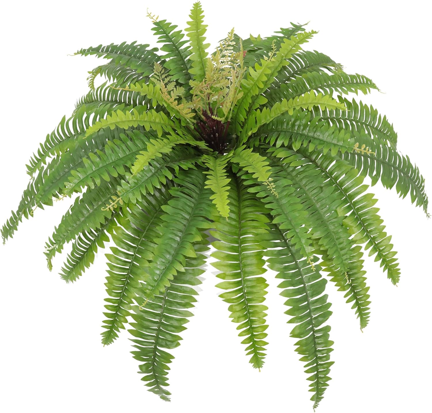 Helechos artificiales para exteriores e interiores, helechos artificiales grandes de 40 pulgadas de 39 Fronds, planta falsa de helecho Boston para