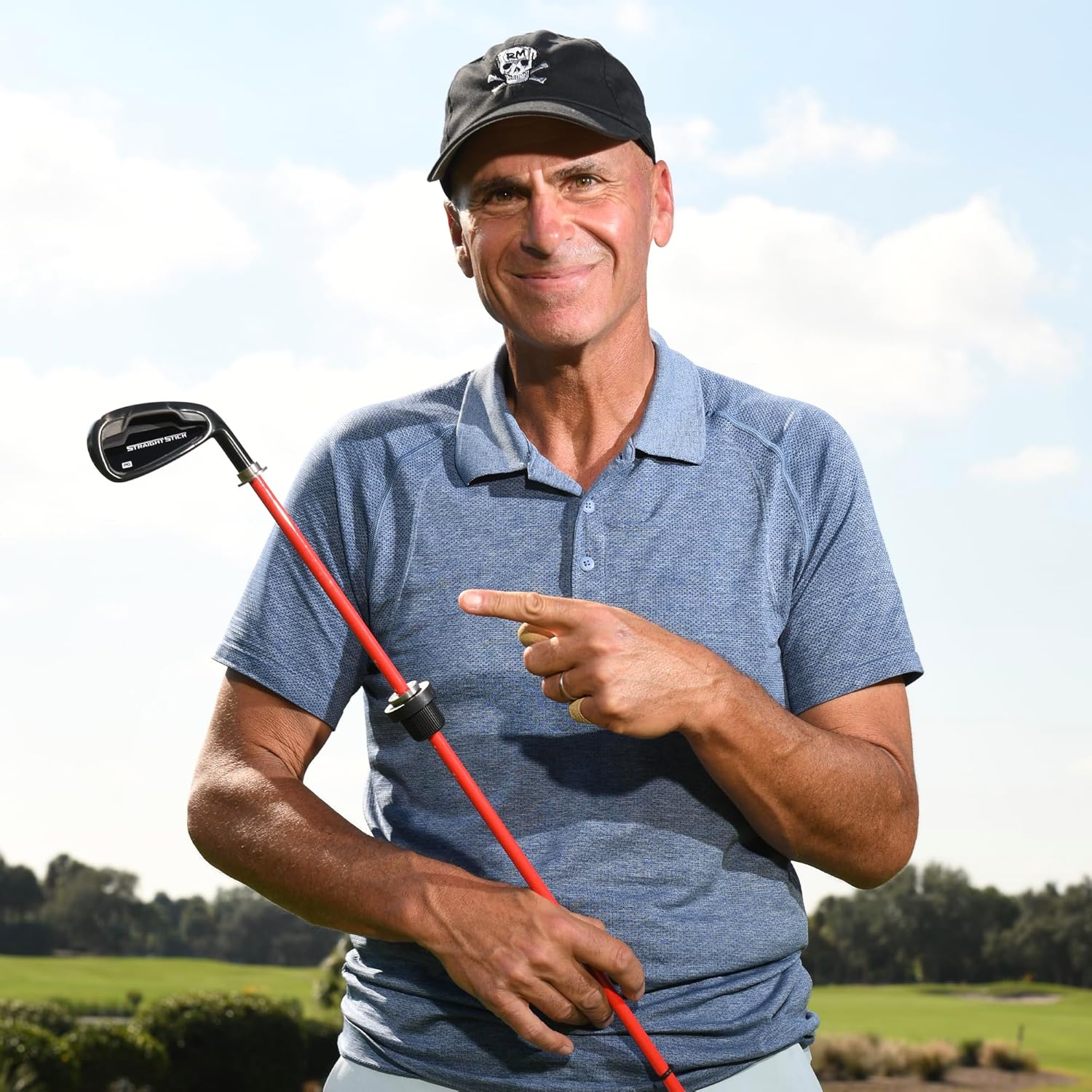 Performance Golf Straight Stick – Entrenador automático de swing para columpios de golf perfectos I retroalimentación auditiva I mejora mecánica