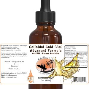 Oro coloidal Au 2 oz de CAOH Oro coloidal Au 2 oz de CAOH