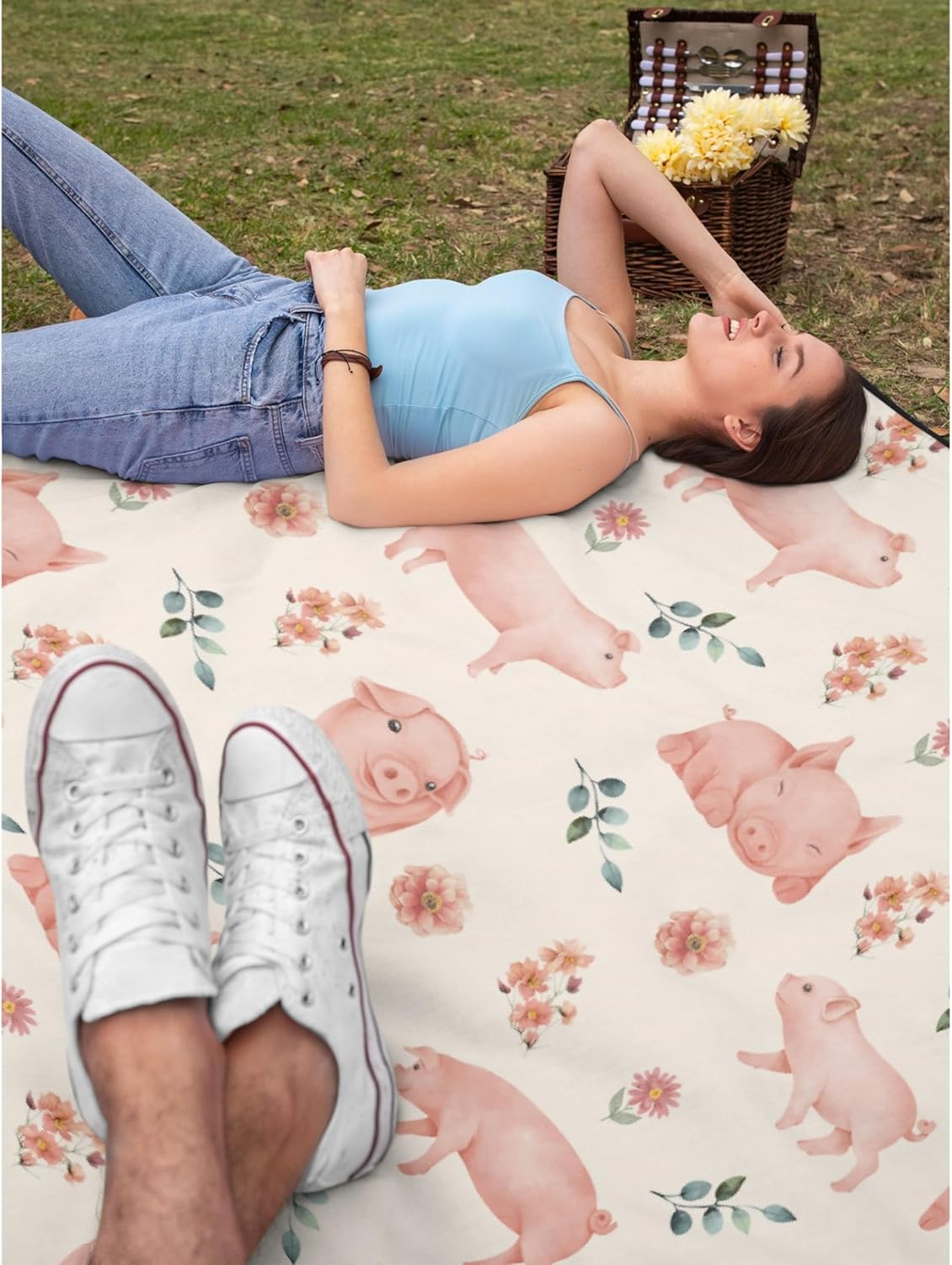 Manta de franela de cerdo súper suave, esponjosa, acogedora, con diseño fresco, ligera y cálida, regalo para todas las estaciones, para niños, cama,