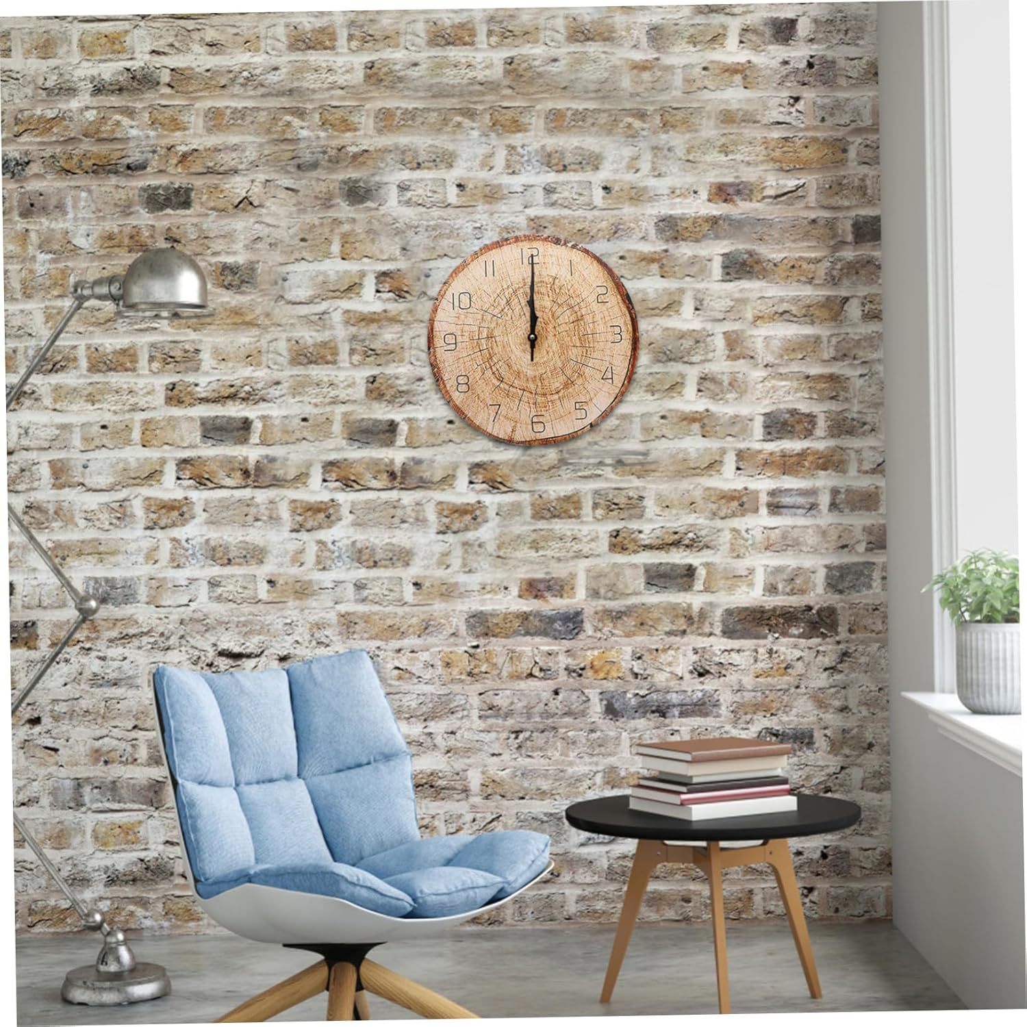 IMIKEYA 5pcs Annual Ring Wall Clock 3D Wall Clock Decor Wooden Wall Clock Bedroom Wall Clock Simple Wall Clock Clocks Rustic Home Decor Stylish