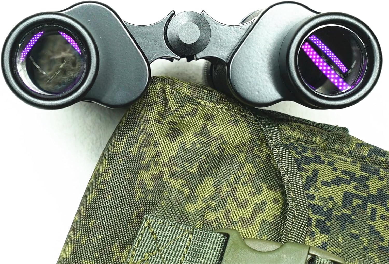 Binoculares rusos Baigish 8X30 telescopio profesional binocular del ejército de metal completo con telémetro ocular para la caza
