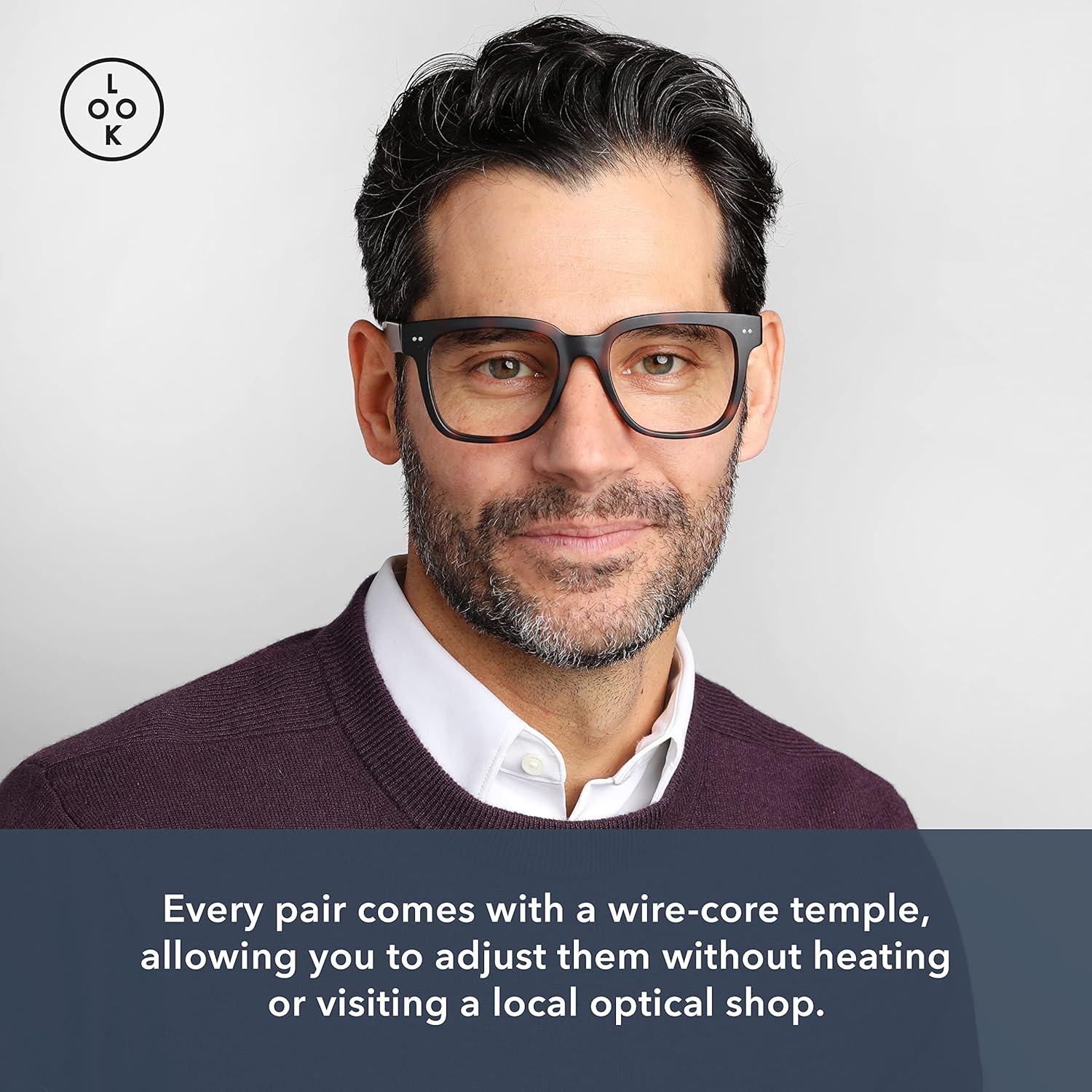LOOK OPTIC Lectores de Laurel progresivos y no progresivos, elegantes gafas unisex de calidad