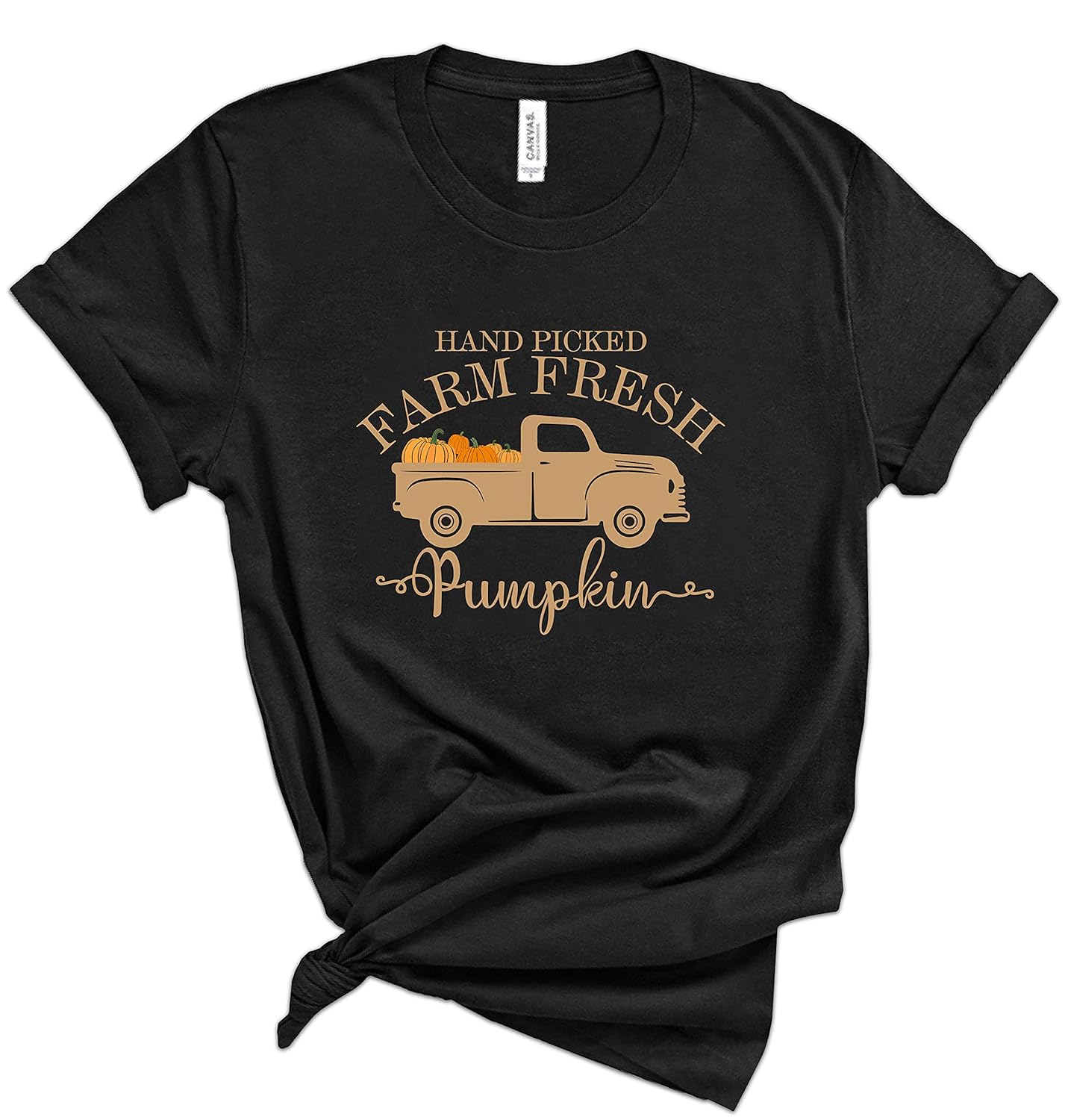 Hand-Picked Farm Fresh T-Shirts, Farming Clothes For Women And Men, Pumpkin T-Shirt, Pumpkin Farmer Shirts, Farm Truck Shirt, Pumpkin Patch Casual