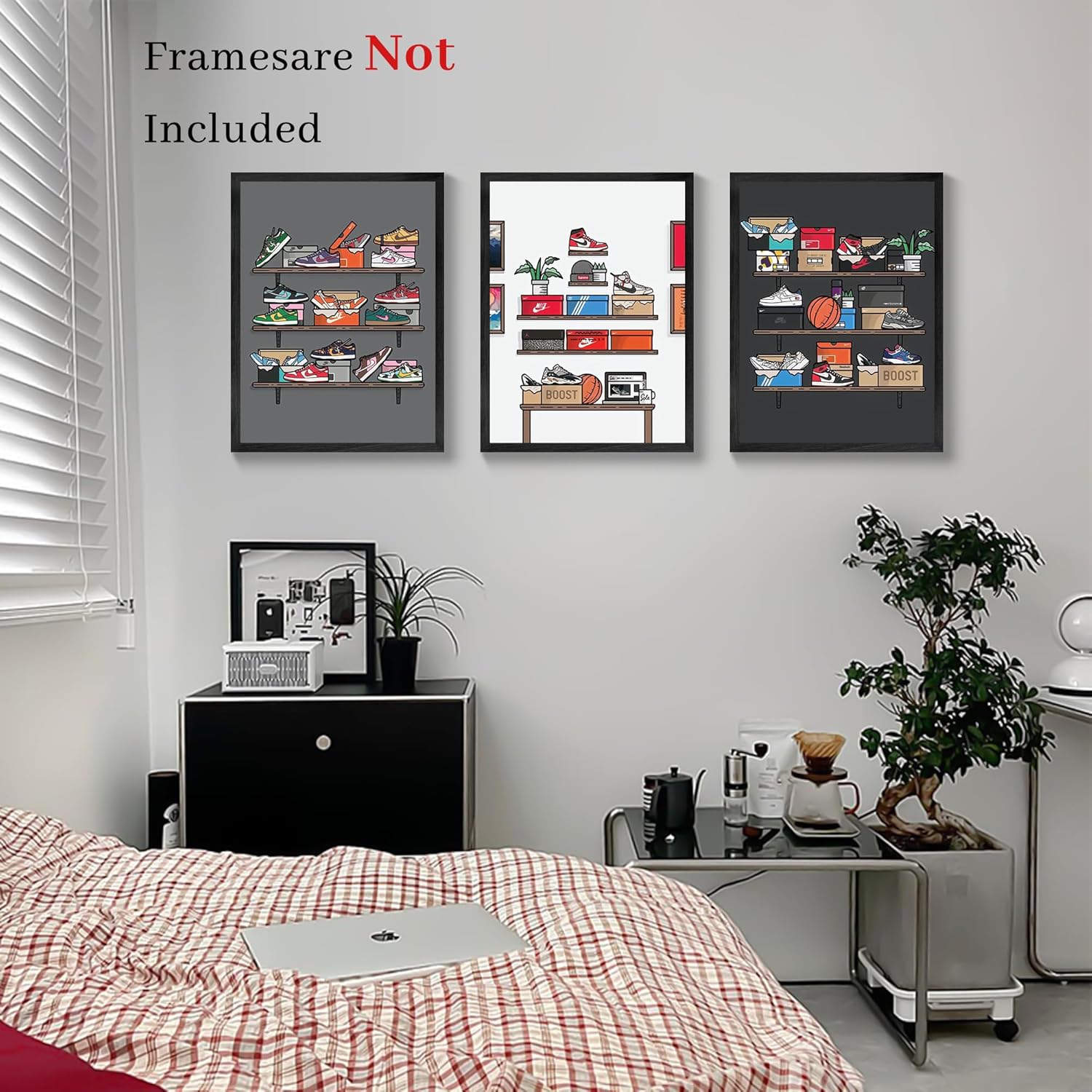 lixinxuyang – AJ Art Wall, póster de tenis – Decoración de habitación Hypebeast, póster de colección grande de zapatillas deportivas, póster de