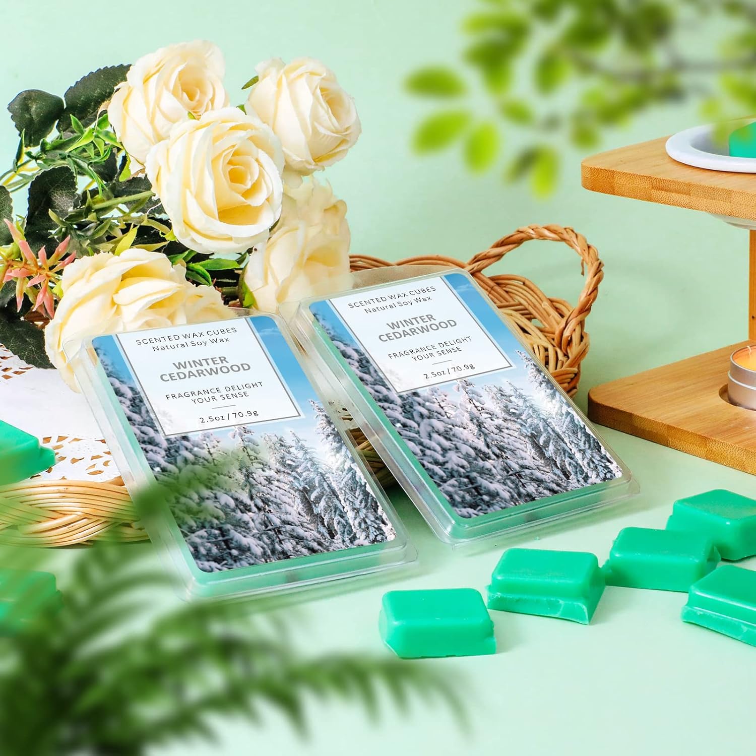 STRN Cubos de cera para derretimiento, cera perfumada derretida, cubos de cera para calentador de cera, cera para derretir velas, cera perfumada