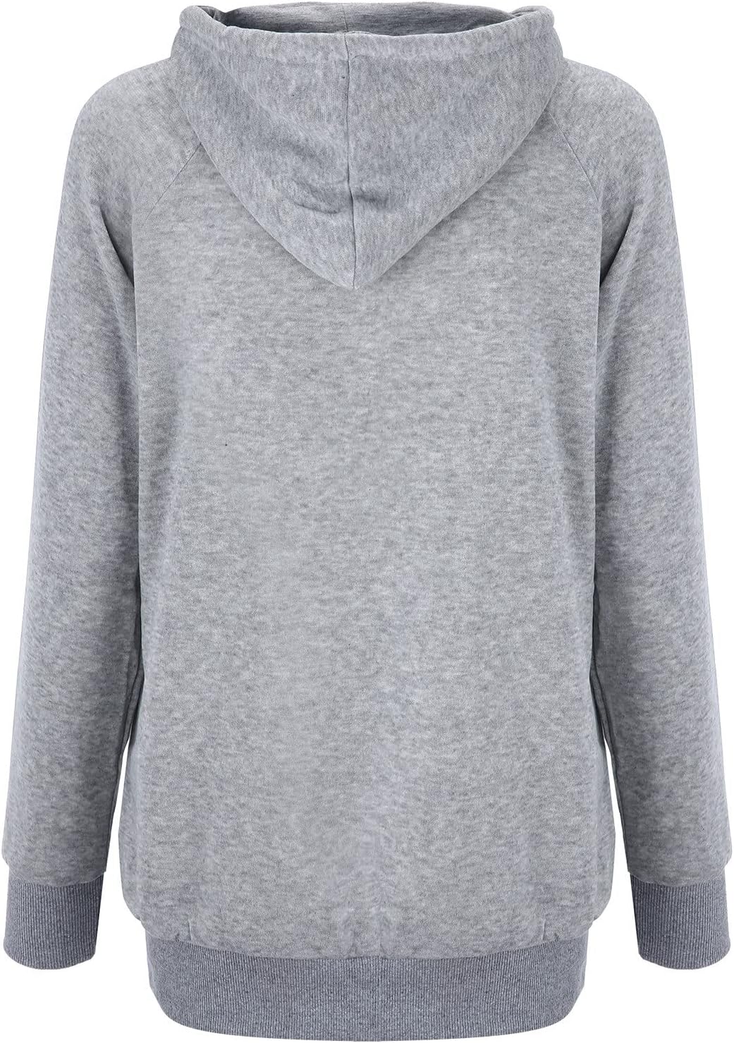 SNKSDGM Sudadera con capucha para mujer, con bloque de color, manga larga, media cremallera, holgada, elástica, para mujer