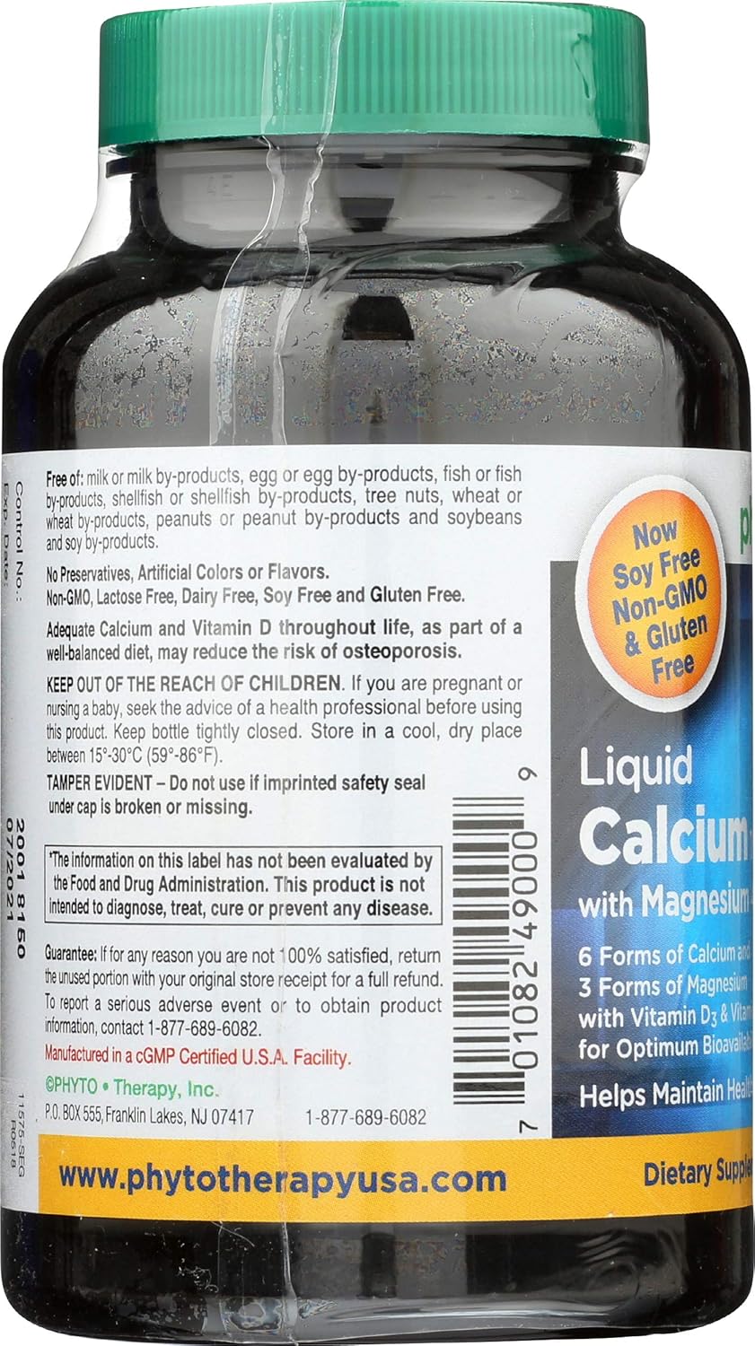 Phyto-Therapy Calcio líquido, 1000 mg, 90 unidades