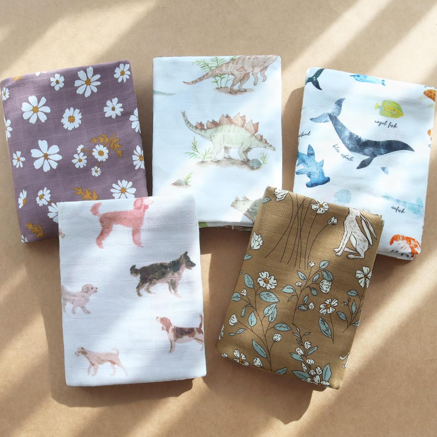 LifeTree Manta para envolver al bebé, 70 % viscosa de bambú y 30 % muselina de algodón, para niños y niñas, artículos esenciales para el cuarto de