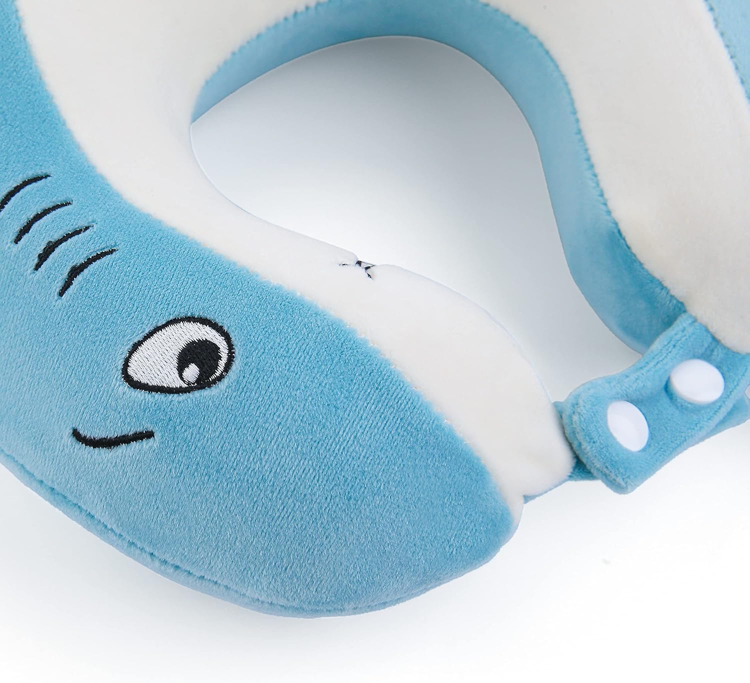 Niuniu Daddy Almohadas de viaje para niños de 3 a 8 años  Almohadas de cuello de espuma viscoelástica suaves y ajustables para avión, asiento de