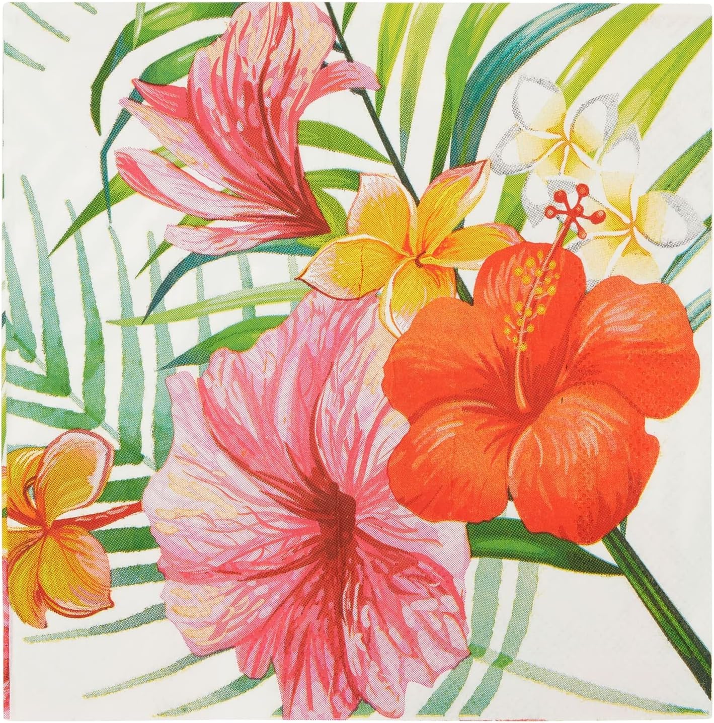 BLUE PANDA 144 piezas Tropical Luau Party Supplies, juego de vajilla hawaiana con platos, servilletas, tazas y cubiertos (sirve 24)