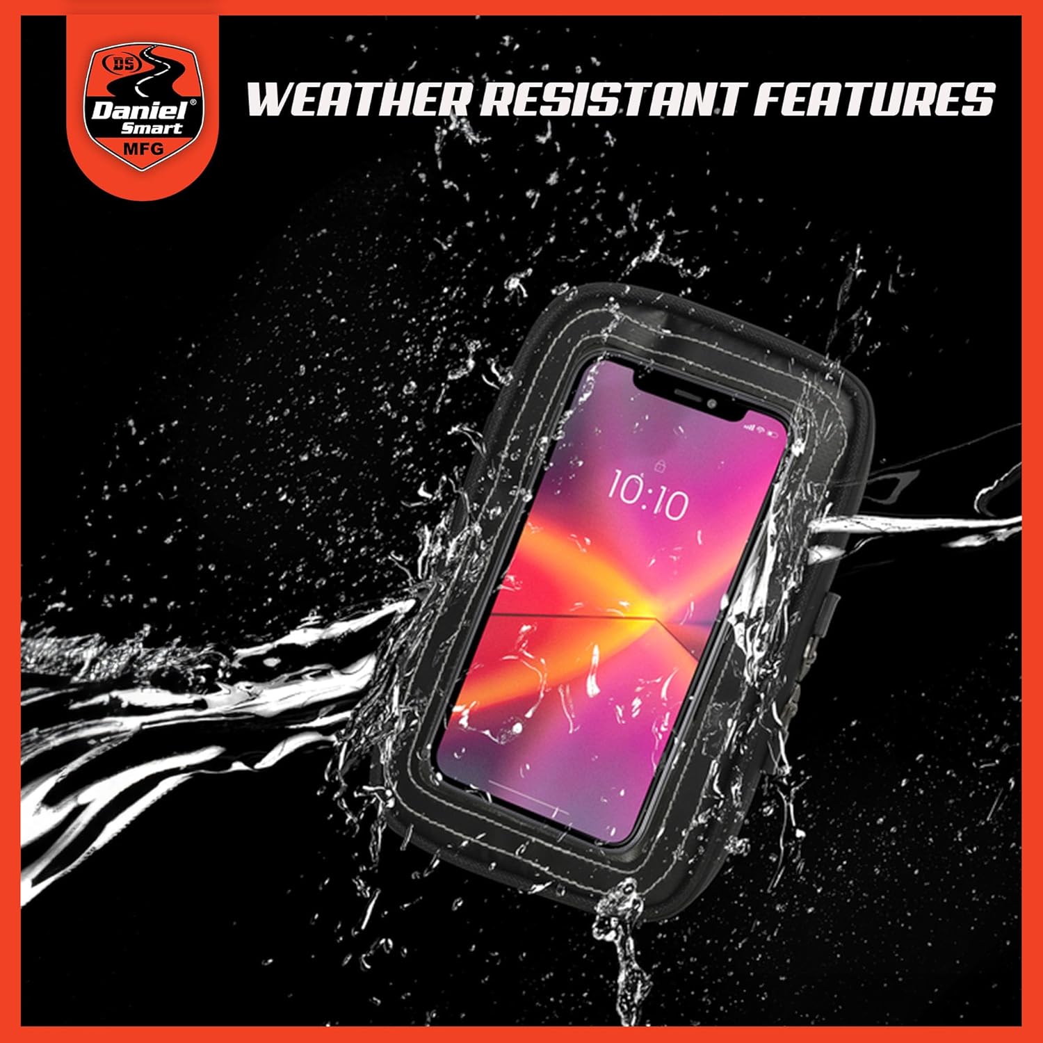 Daniel Smart – Funda magnética universal para teléfono para motocicleta, con bolsillo multimedia compatible con pantalla táctil.