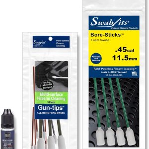 Swab-its . Kit de limpieza de armas de fuego calibre 45cal 45 – Fabricado en los Estados Unidos Swab-its . Kit de limpieza de armas de fuego calibre 45cal 45 – Fabricado en los Estados Unidos