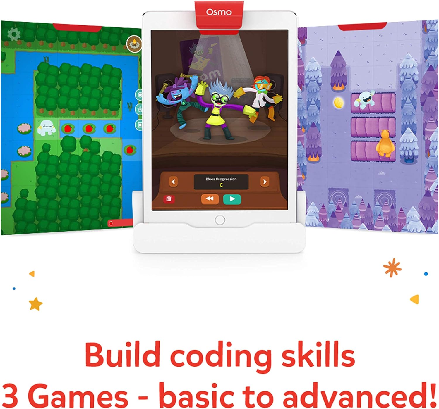 Osmo - Paquete familiar de codificación para iPad y tableta Fire 3 juegos de aprendizaje educativos a partir de 5 a 10 años codificación Awbie - Imagen 5