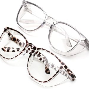 JOO’RTI Gafas de seguridad antivaho con luz azul, gafas protectoras antipolvo para mujeres y hombres JOO’RTI Gafas de seguridad antivaho con luz azul, gafas protectoras antipolvo para mujeres y hombres