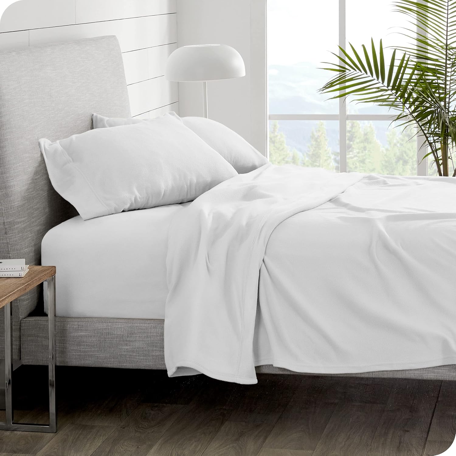Bare Home Juego de sábanas de forro polar súper suave, tamaño King, forro polar extra afelpado, sábanas de cama sin pelusas, calidez acogedora para