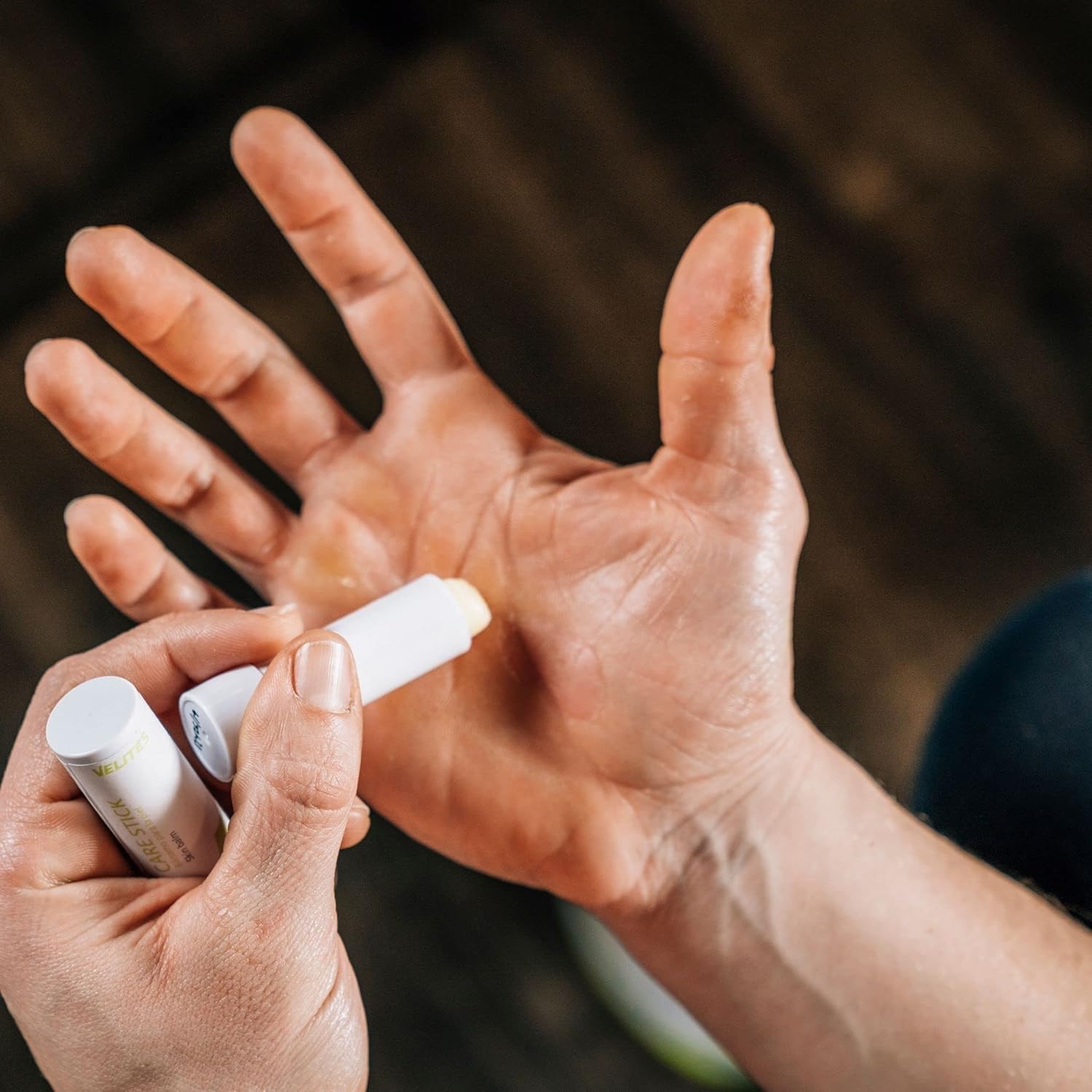 Bálsamo reparador de manos y piel para atletas Crossfit, piel tatuada y escaladores  Care Stick Balm