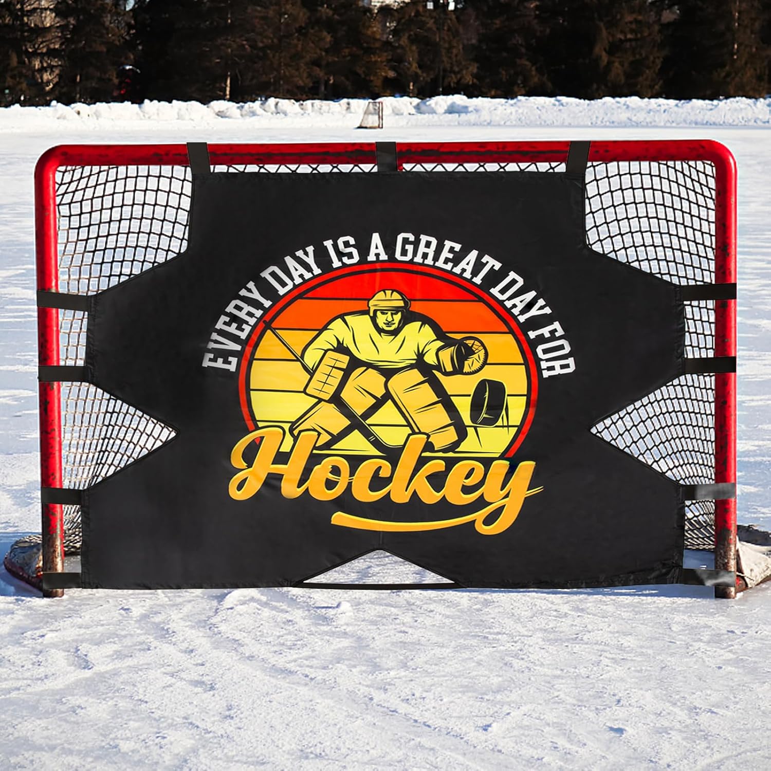 Objetivo de tiro de portero de hockey, objetivo de práctica de gol de hockey de la NHL, objetivo de portero de red de hockey callejero