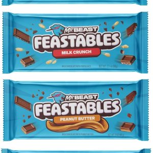 Feastables Beast Bar Crunch and Creamy Milk Bundle  Chocolate con leche, leche crujiente, mantequilla de maní y nuevo! Barras de mantequilla de maní Feastables Beast Bar Crunch and Creamy Milk Bundle  Chocolate con leche, leche crujiente, mantequilla de maní y nuevo! Barras de mantequilla de maní