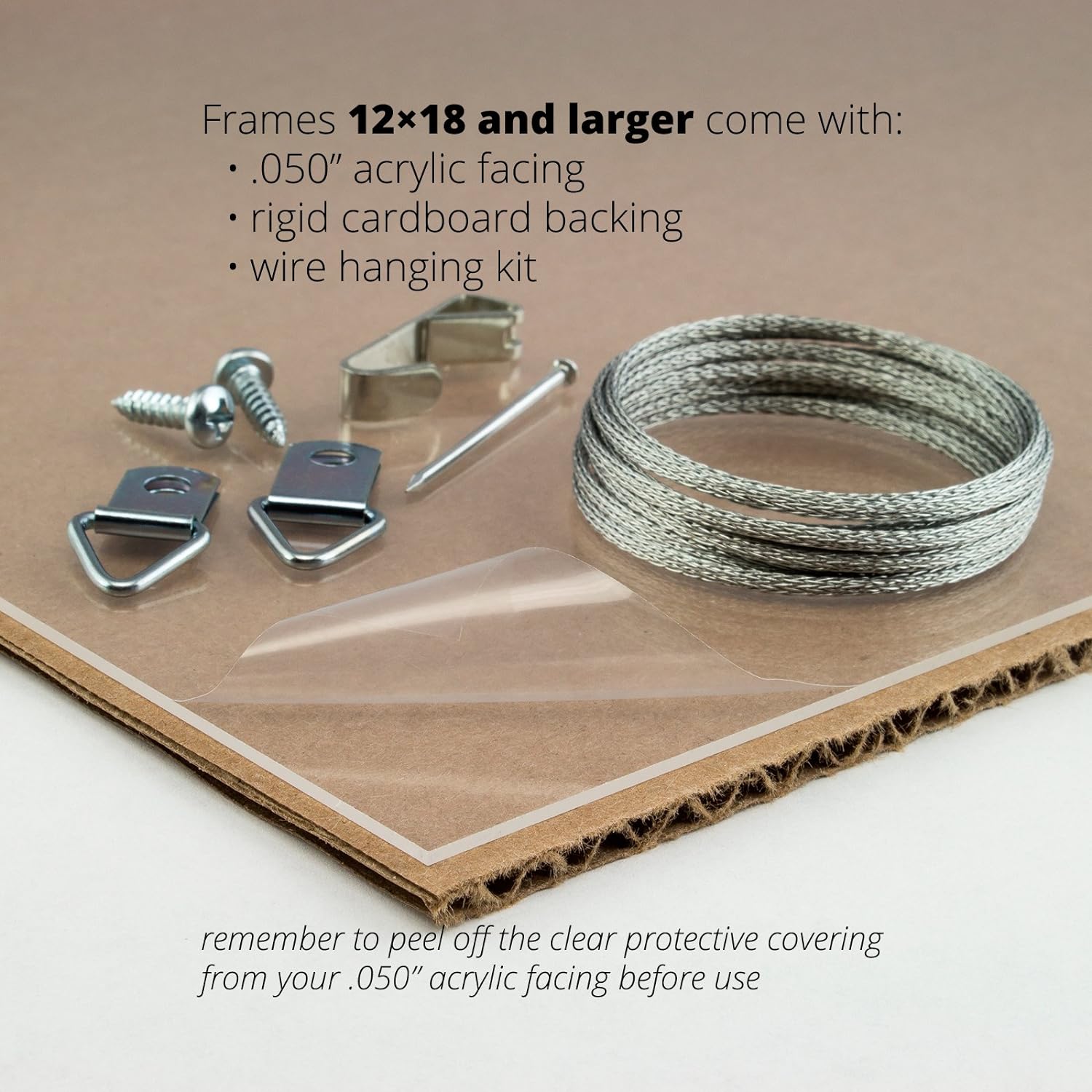 Craig Frames FM74DKW Picture Frame, Smooth Wrap Finish, 2 pulgadas Wide, café oscuro