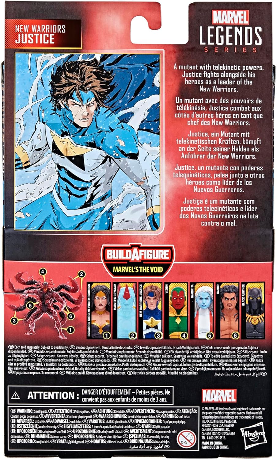 Marvel Legends Series New Warriors Justice, Comics Figura de acción coleccionable de 6 pulgadas