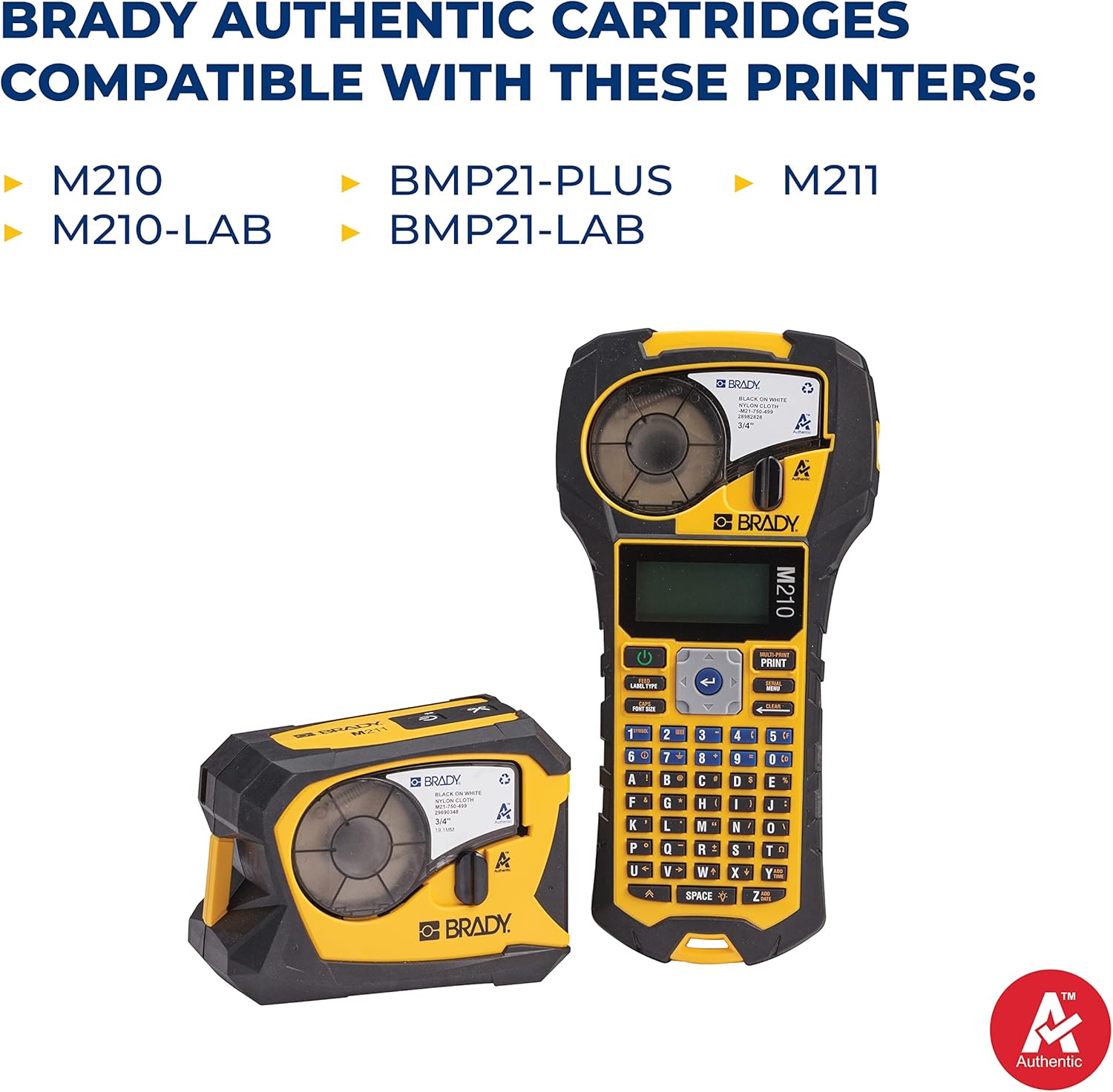 Brady Auténtica etiqueta resistente a temperaturas extremas (M21-500-461) para etiquetado de seguimiento de laboratorio, equipos y activos, negro