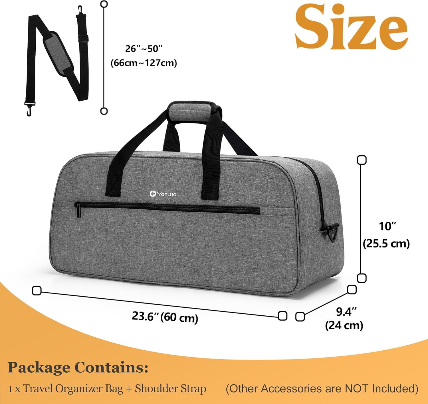 YARWO Estuche de transporte para trípode de 23.6 pulgadas de largo, bolsa de almacenamiento de equipo de estudio fotográfico con correa para el