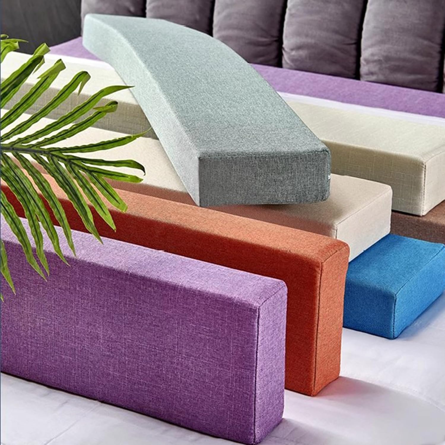 Cojín de relleno de huecos para sofá cama, extensor de colchón, conector de cama individual, cojín de almohada con funda desmontable para cama