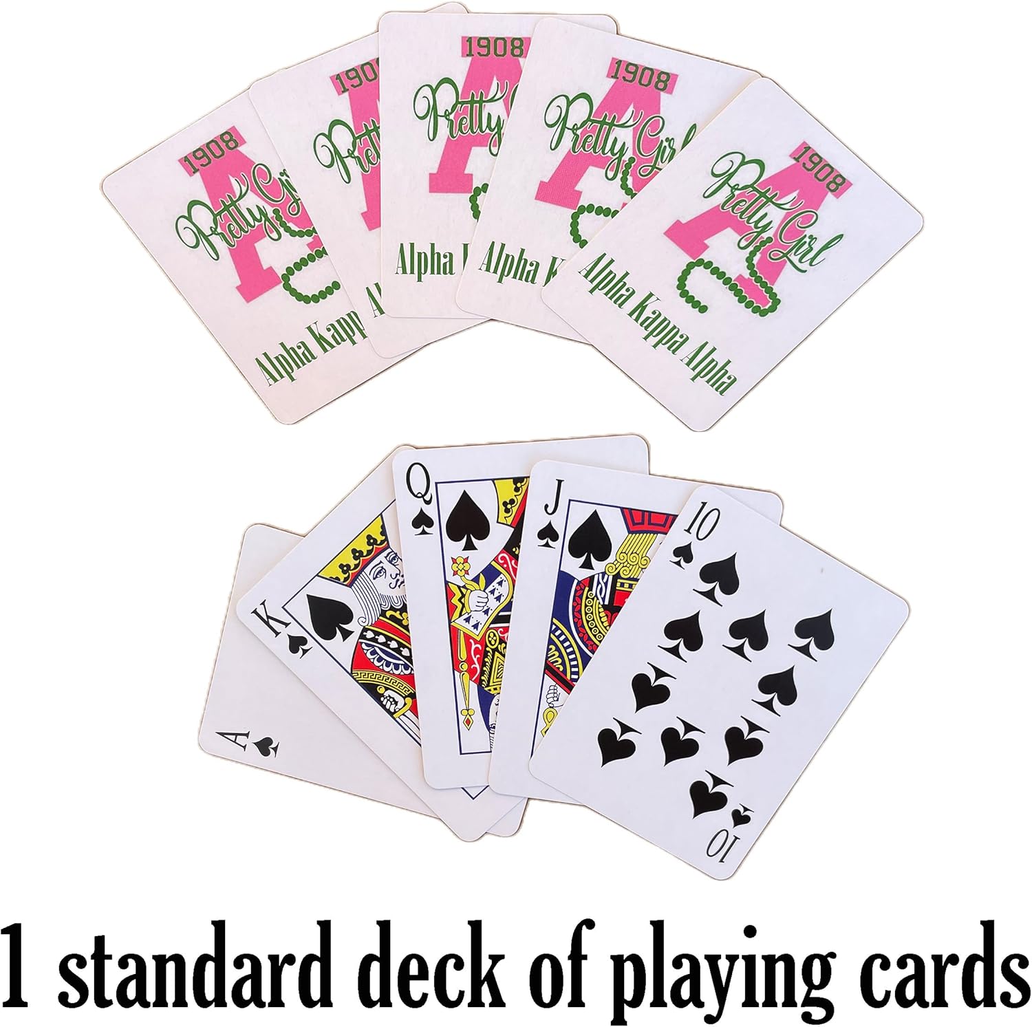 Baraja de cartas de hermandad  AKA, Delta, Zeta, SGRho y más  Actividades, regalos, baratijas, juegos de fiesta, decoraciones (AKA)