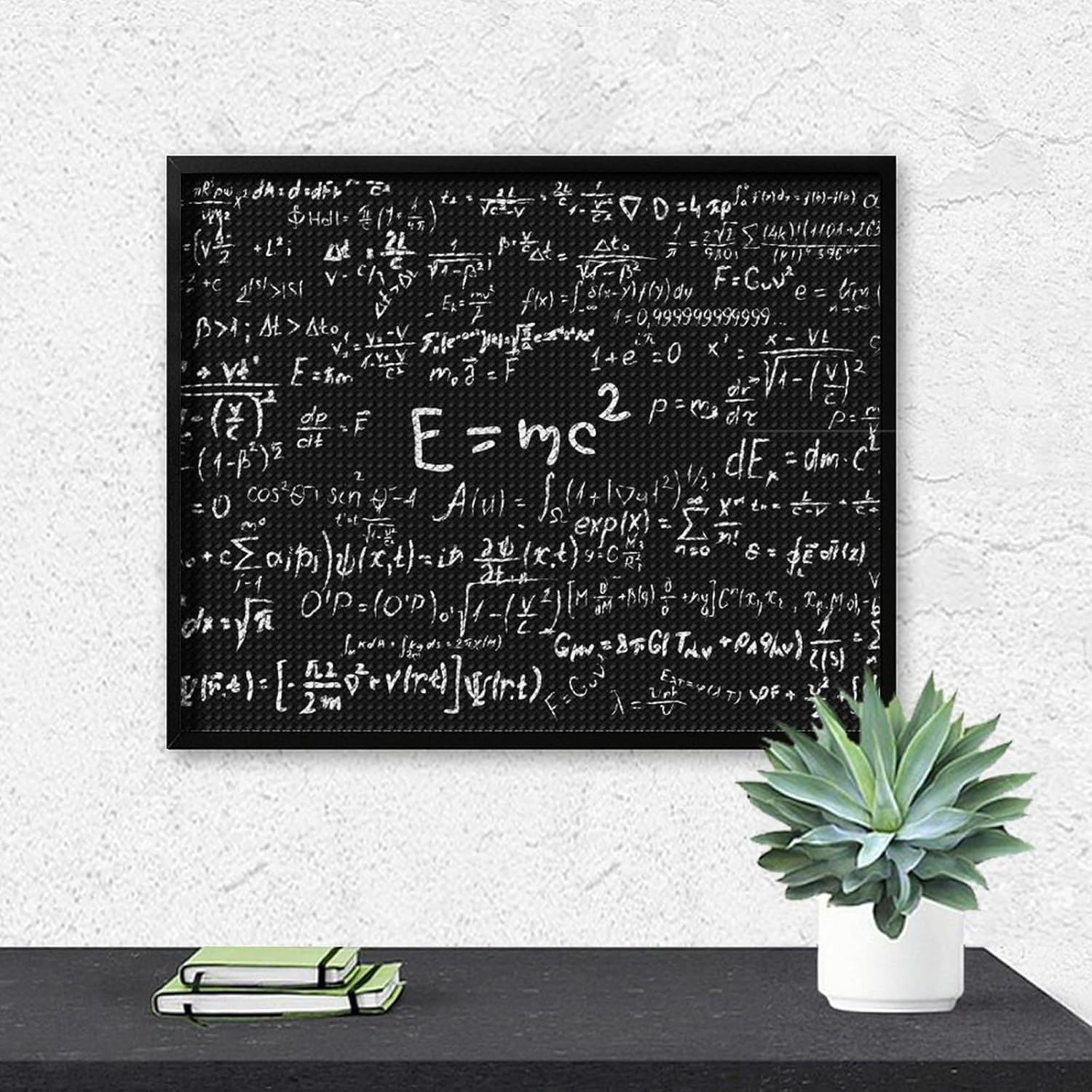 Physics and Math Science Formula Round Diamond Wall Art Kits for Adults Full Drill Painting Gift Home Decor