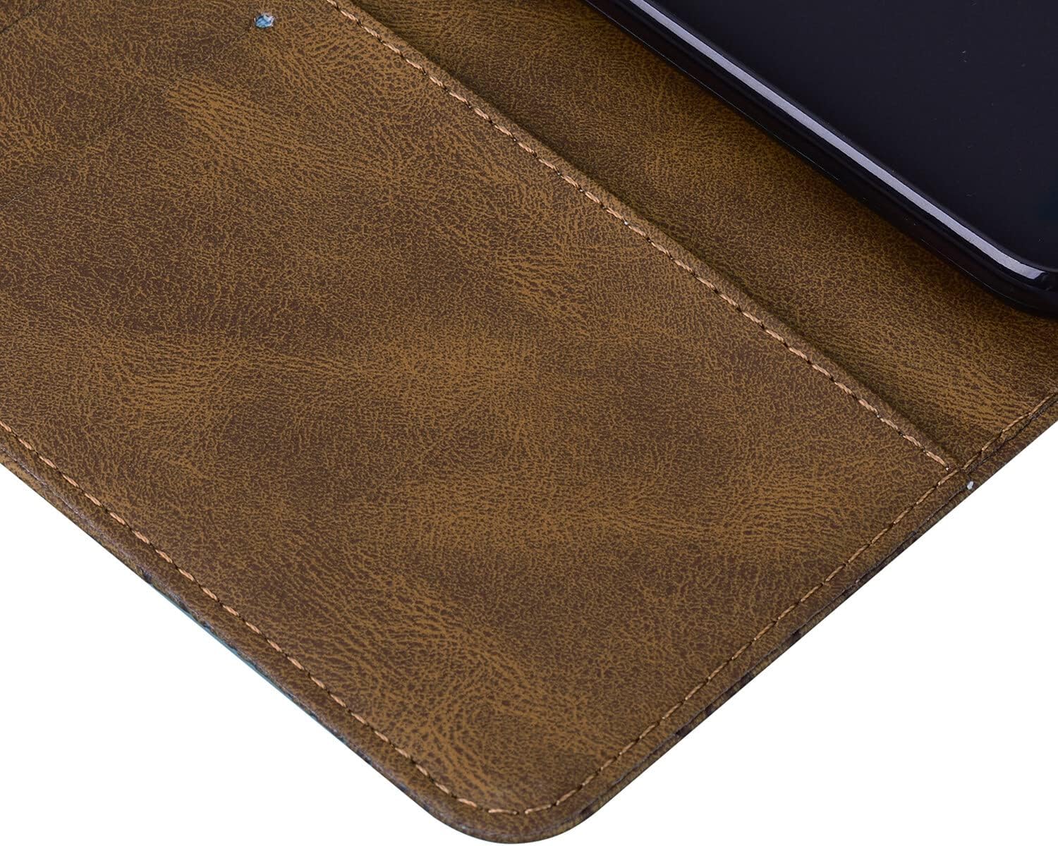 Funda tipo cartera compatible con iPhone 15, piel sintética, diseño de mariposa, funda de silicona suave con tarjetero y función atril, cierre