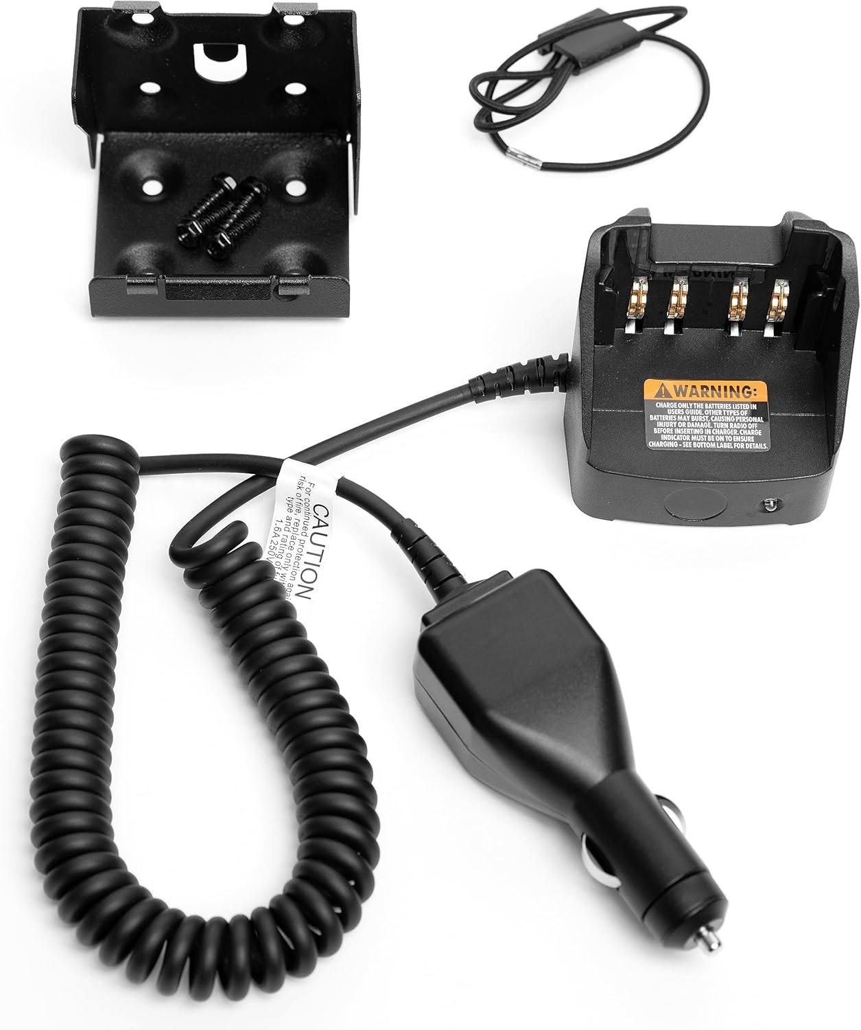 Fumei RLN6433A Base de cargador de viaje para automóvil para radio Motorola APX2000 APX4000Li XPR6300 XPR6500 XIR P8268 XiR-P8668 DR3000 DP3601
