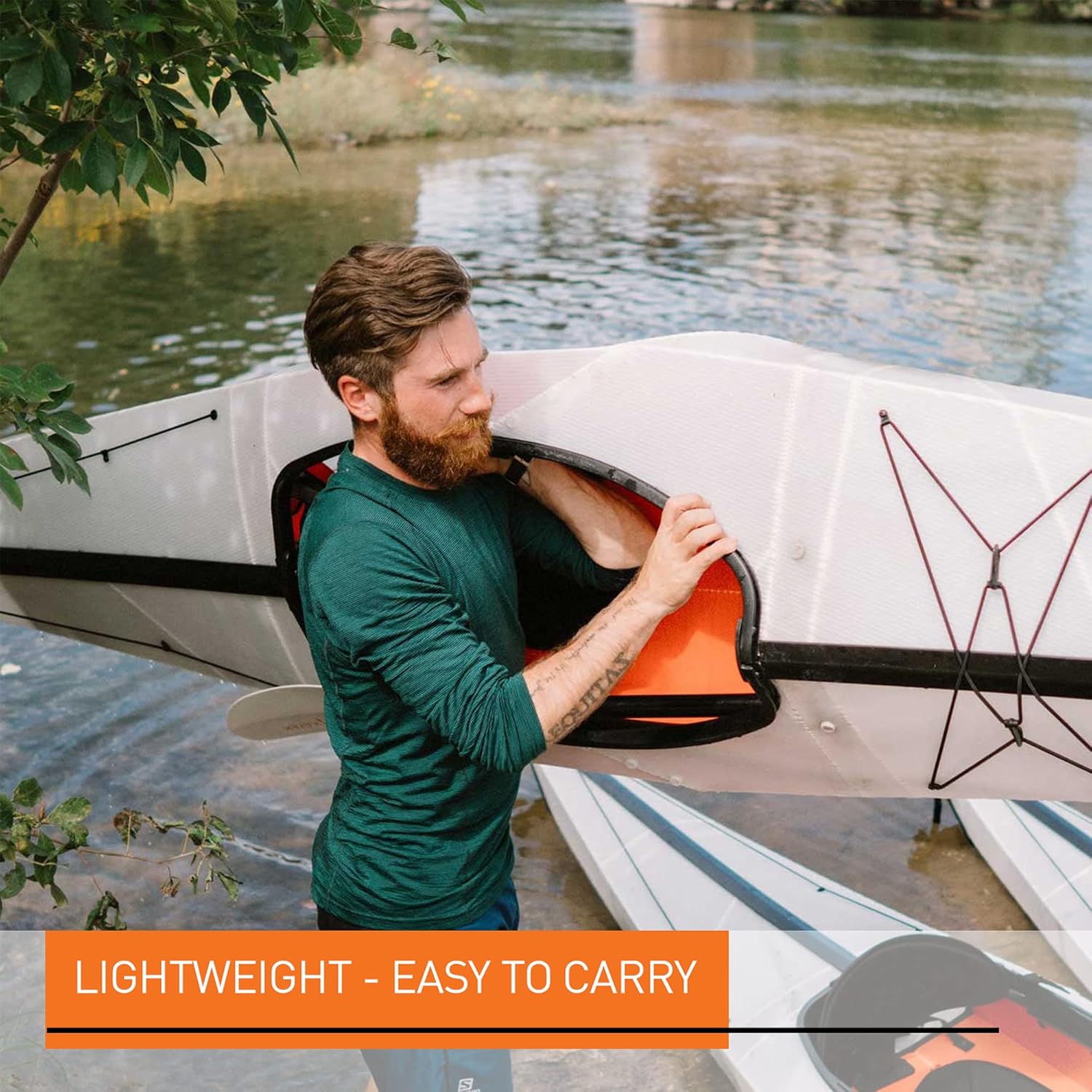 Oru Kayak Kayak Bay ST plegable  Estable, duradero, ligero – Kayaks de lago, río y océano, tamaño intermedio (desplegado)
