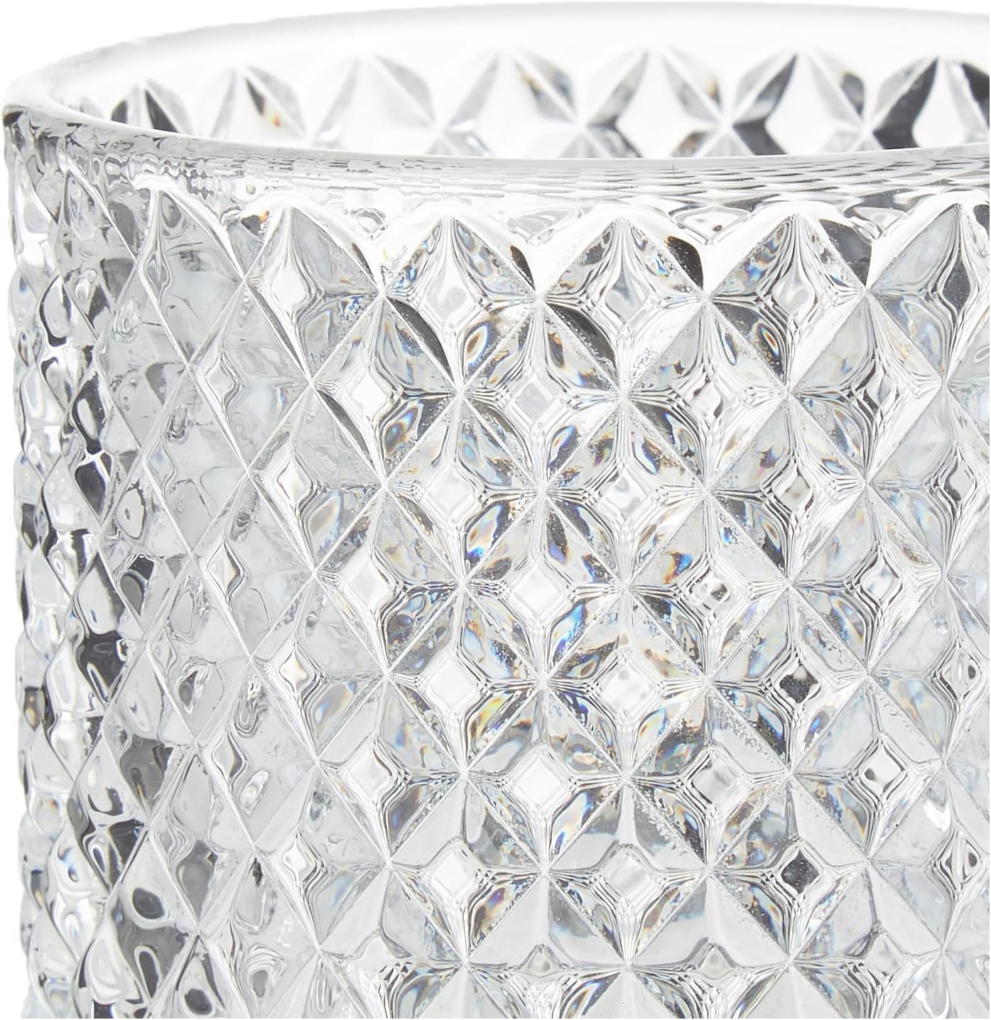 Tarro decorativo para dulces de mariposa para el hogar, recipiente de almacenamiento de bufé de dulces, tarro facetado de diamante de cristal