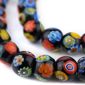 TheBeadChest – Cuentas redondas Millefiori prémium (0.394 in) TheBeadChest – Cuentas redondas Millefiori prémium (0.394 in)