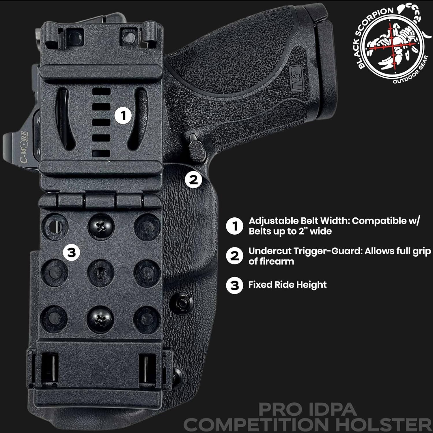 Funda de competencia Pro IDPA para Springfield Prodigy de 4.25 pulgadas
