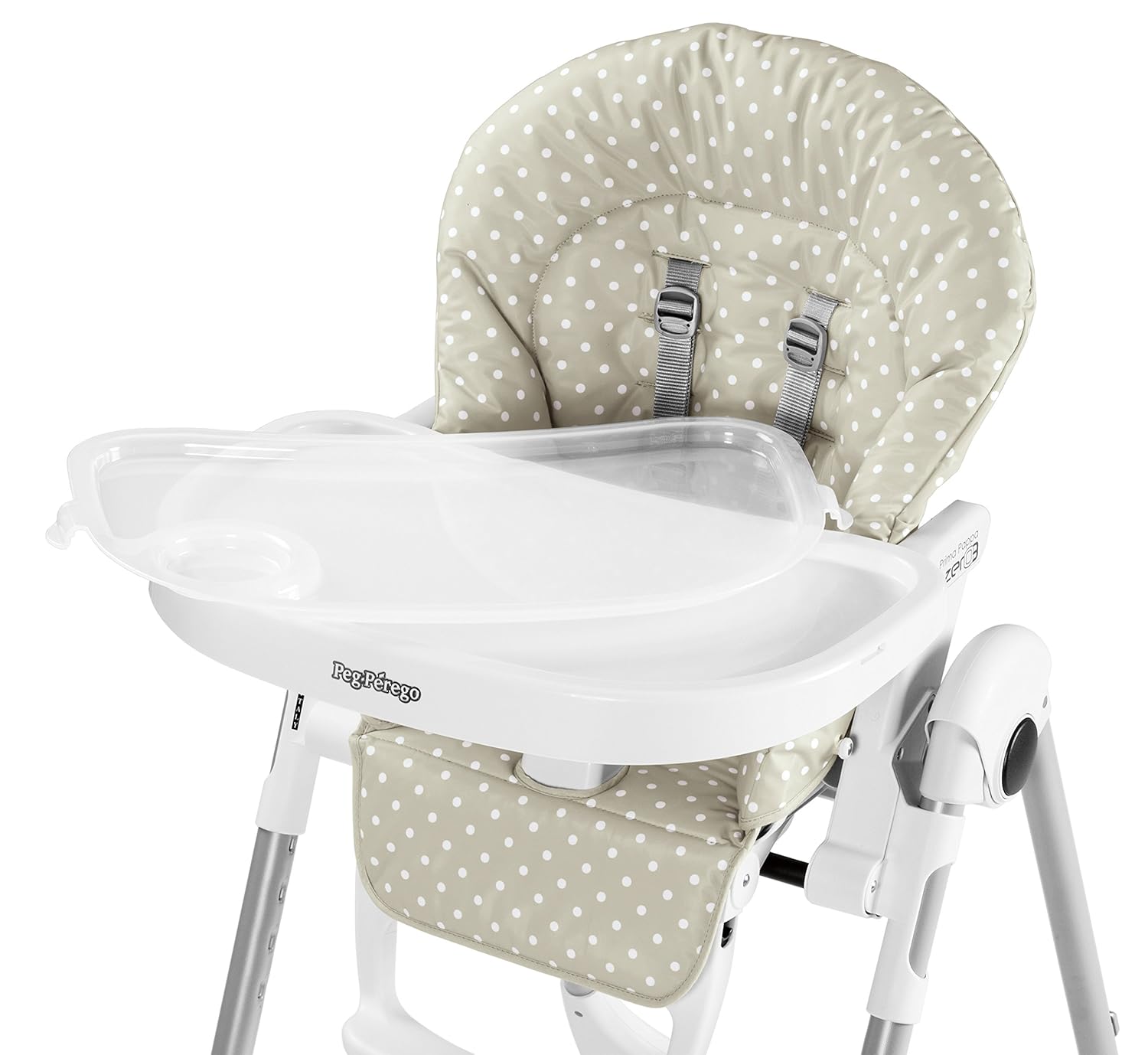 Prima Pappa Zero 3 – Silla alta para niños recién nacidos hasta los 3 años de edad, fabricada en Italia, color dorado (blanco y dorado)