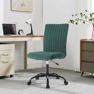 Silla de oficina sin brazos con ruedas, silla ergonómica de computadora de altura ajustable, silla de escritorio ejecutiva giratoria de 360 grados, Silla de oficina sin brazos con ruedas, silla ergonómica de computadora de altura ajustable, silla de escritorio ejecutiva giratoria de 360 grados,