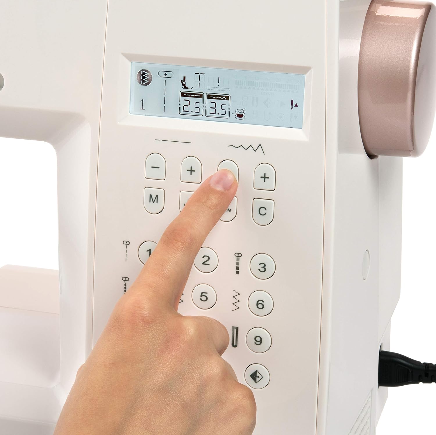 EverSewn Celine – Máquina de coser controlada por computadora, 197 patrones de puntada, 1 alfabeto completo, perfecta para el alcantarillado