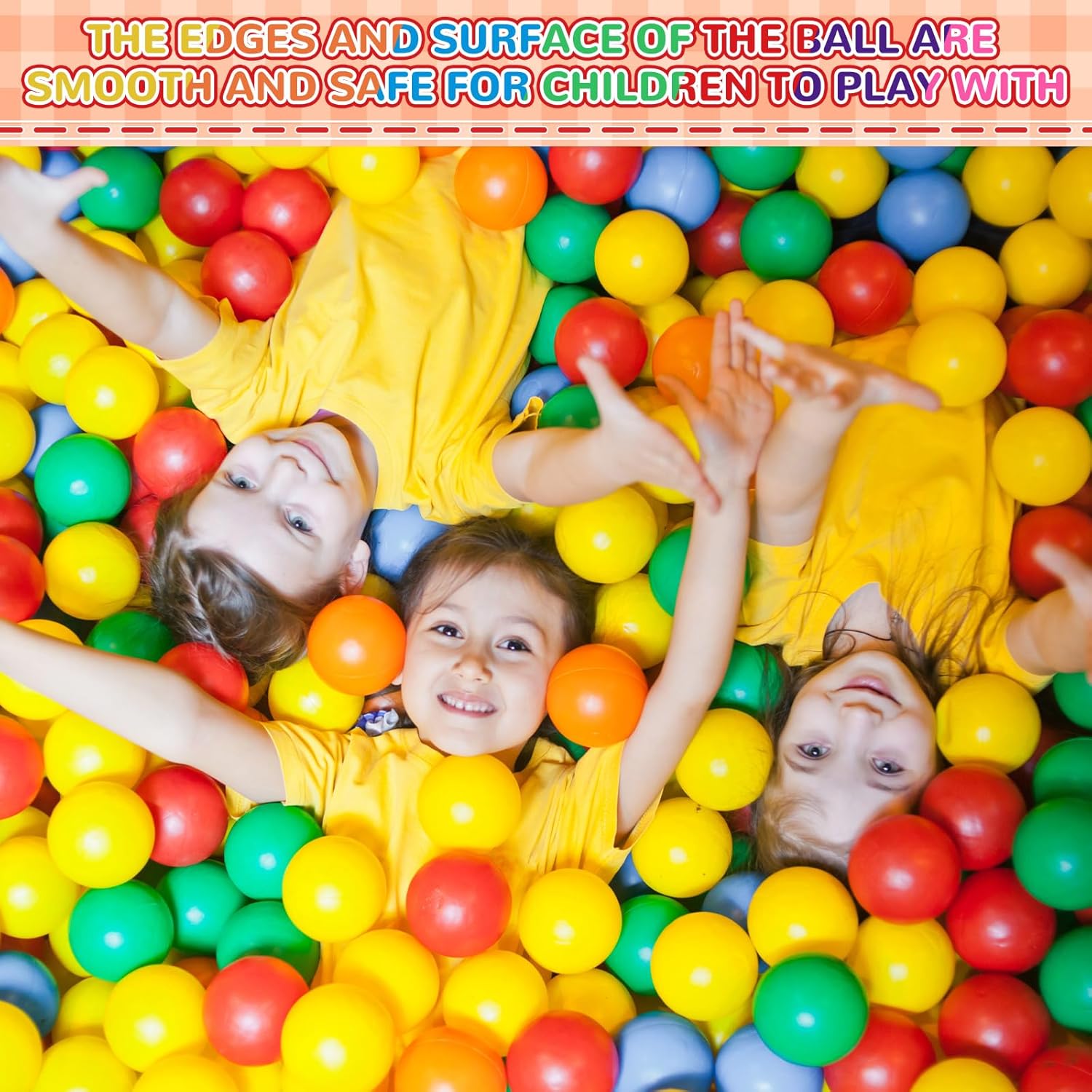Shappy 50 bolas de plástico de 2.75 pulgadas, bolas oceánicas, a prueba de aplastamiento, mini bolas de juguete para niños y niñas, tiendas de